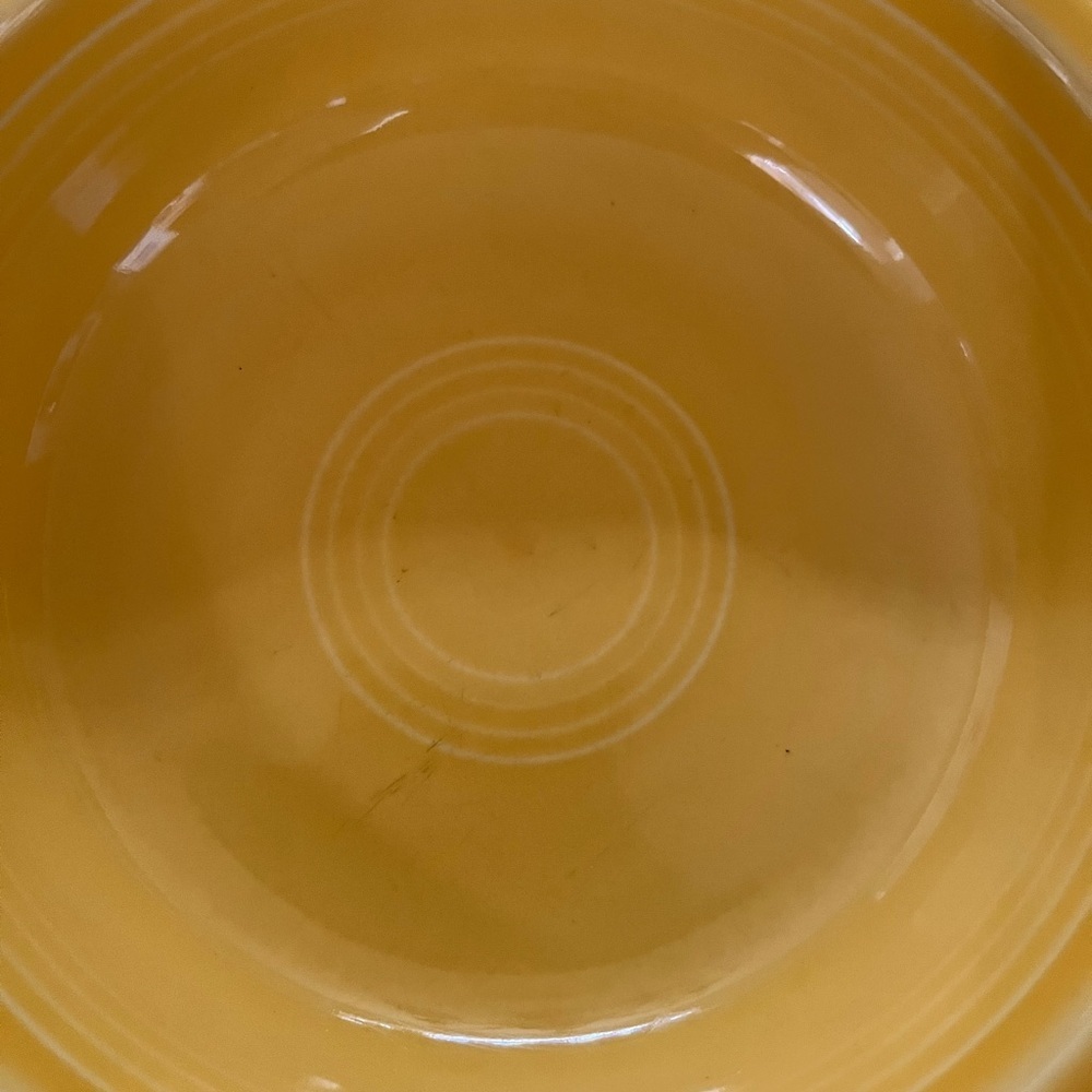 Fiesta bowl small yellow vintage 7” circumference creamic serving dinner - Picture 4 of 6
